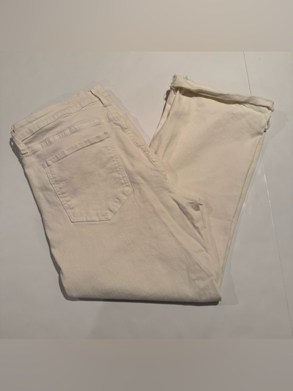 Kut from the Kloth Off-White Kelsey High Rise Ankle Flair Jeans